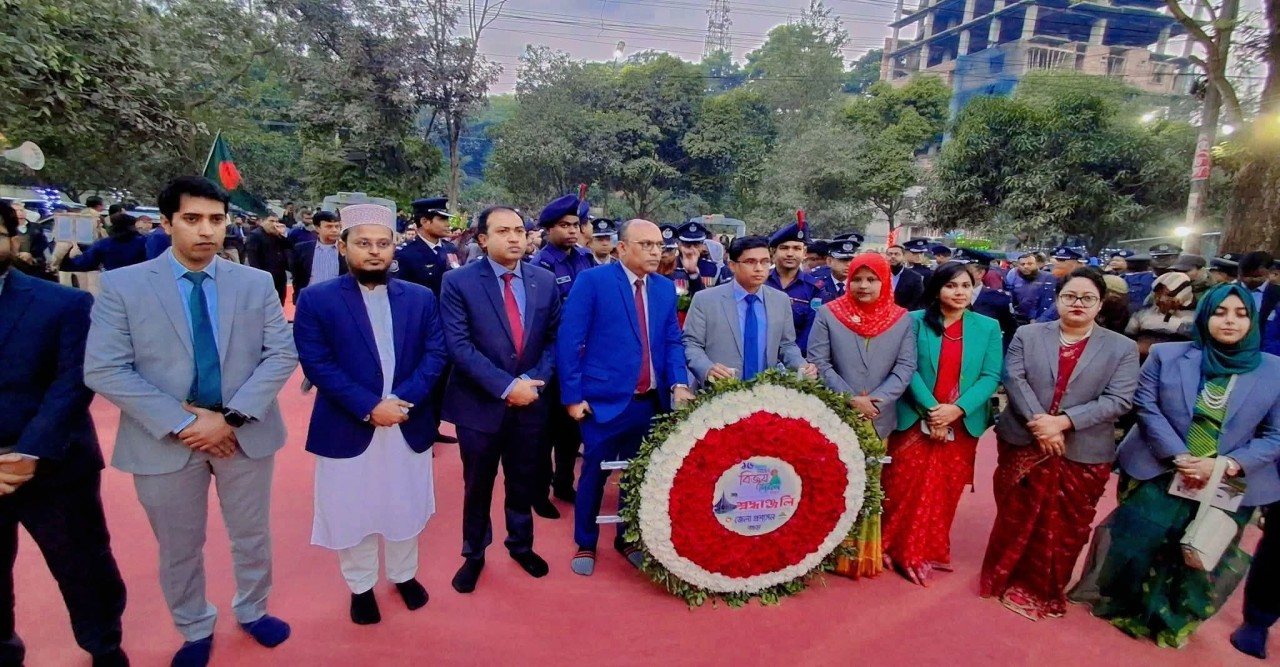 বগুড়ায় যথাযোগ্য মর্যাদায় মহান বিজয় দিবস পালিত