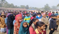 বগুড়ার ছাতিয়ানগ্রামে বই উৎসব পালন