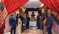 ওয়াশিংটনে বাংলাদেশ দূতাবাসে বঙ্গবন্ধুর জুলিও কুরি শান্তি পদক প্রাপ্তির সুবর্ণ জয়ন্তী উদযাপিত