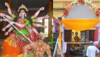 আজ থেকে শুরু শারদীয় দুর্গাপূজা, বগুড়ায় মণ্ডপে মণ্ডপে চলছে দেবী বরণের প্রস্তুতি