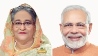 শেখ হাসিনাকে ফোন করে মোদির অভিনন্দন