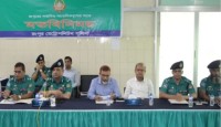 সাংবাদিকদের সাথে রংপুর মেট্রোপলিটন পুলিশ কমিশনারের মতবিনিময়