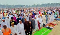 দিনাজপুরে ৩ লাখ মুসল্লি’র সমাগমে অন্যতম সর্ববৃহৎ ঈদ জামাত