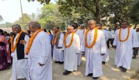 বাংলাদেশ বিশপ সম্মিলনীর বিশপ ও ভাটিকান দূতাবাসের সেক্রেটারীর রাজশাহী ধর্মপ্রদেশে তীর্থযাত্রা