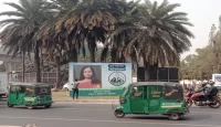 ঢাকার ব্যস্ত সড়কে সরকারি খরচে সচিবের ছবি