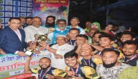 বগুড়ায় তামিম গ্রুপ ১ম বিভাগ জেলা ফুটবল লীগে চ্যাম্পিয়ন শহীদ তারেক সংঘ