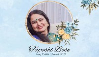 প্রবাসী তড়িৎ বোসের স্ত্রী তাপসী বোসের পরলোকগমন