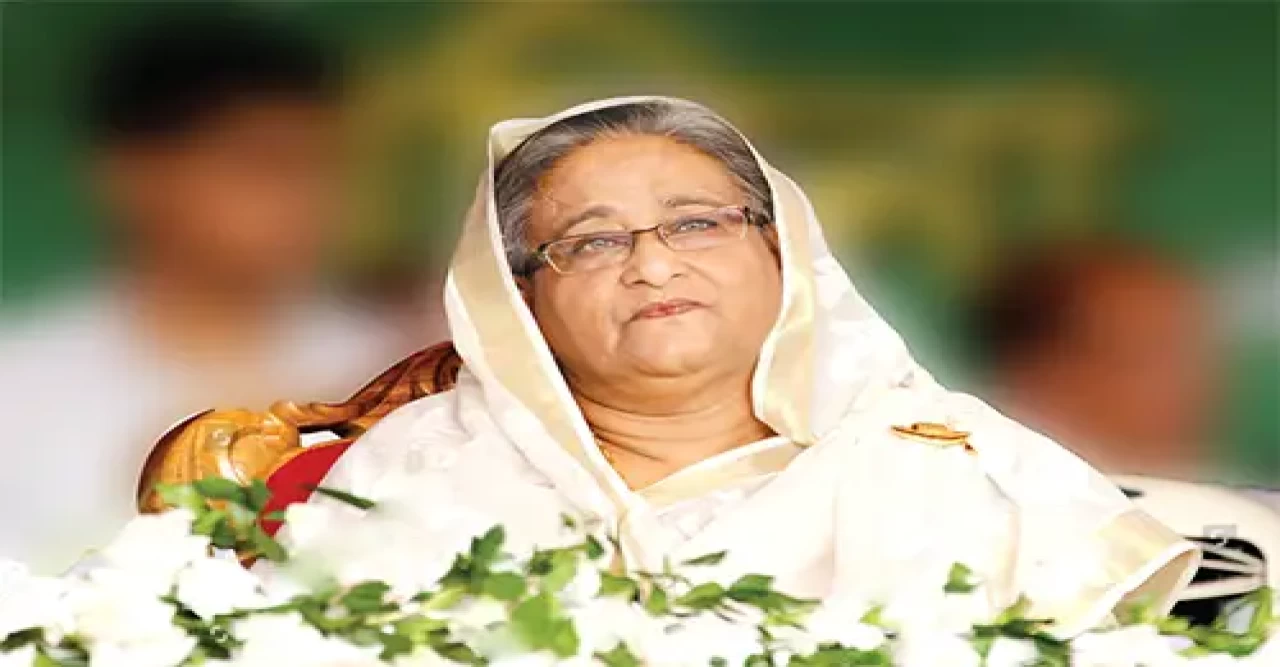 নয়াদিল্লির লুটিয়েন্স বাংলো জোনে  শেখ হাসিনা