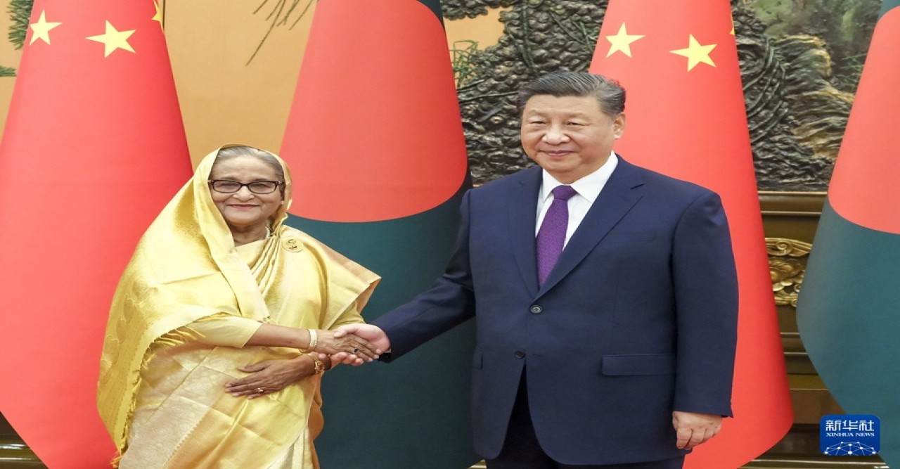 সি চিন পিং -শেখ  হাসিনা বৈঠক অনুষ্ঠিত