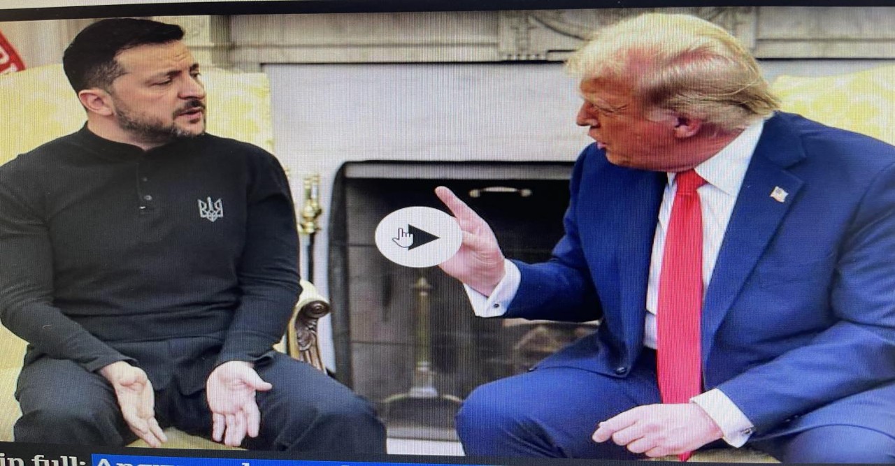 Angry exchange between Trump and Zelensky at White House