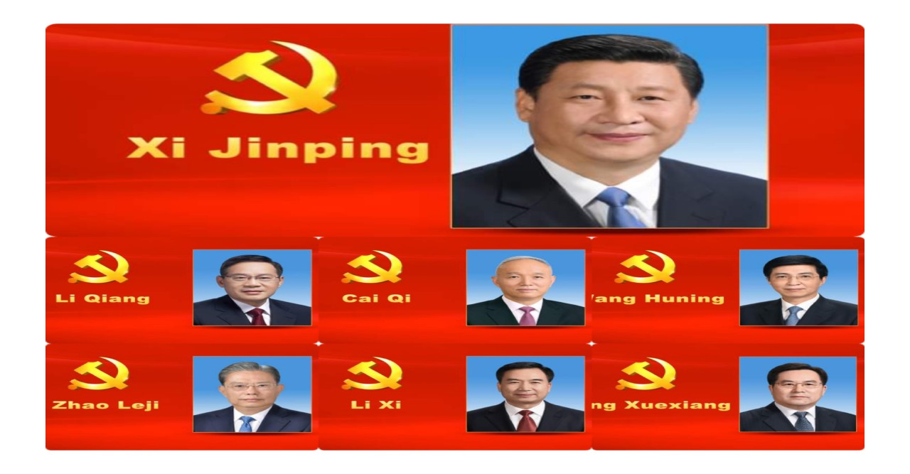 ২০ তম ন্যাশনাল কংগ্রেস শেষে চীনা কমিউনিস্ট পার্টির নতুন নেতা