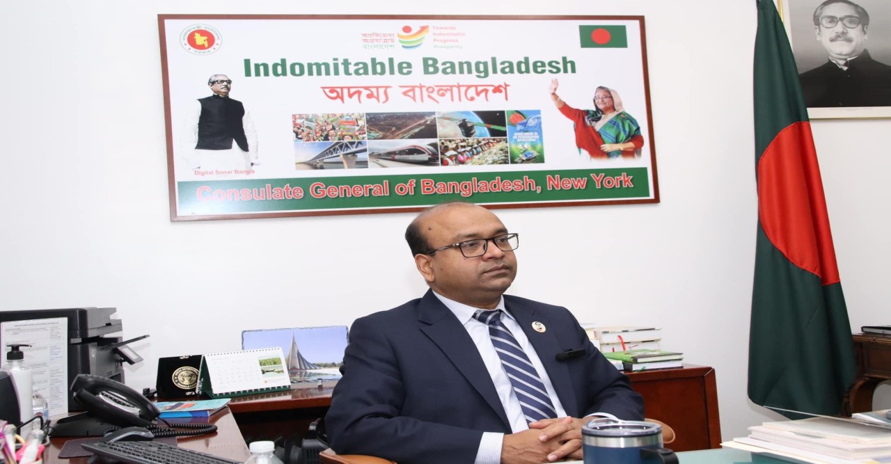 নতুন কনসাল জেনারেল মোহাম্মদ নাজমুল হুদার সাথে  মিডিয়ার  মতবিনিময়